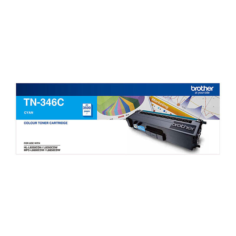 Brother TN346 Cyan Toner Laser Cartridge