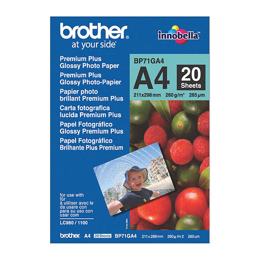 Brother BP71GA4 Glossy Photo Paper - A4 Size