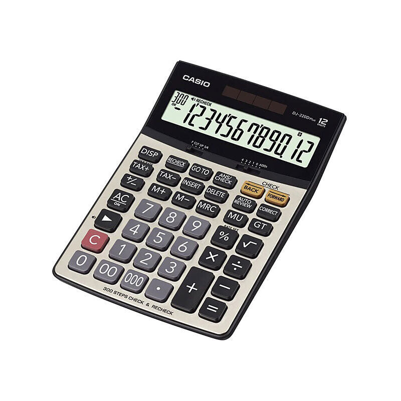 Casio DJ-220DPLUS Desktop Calculator - 12 Digit