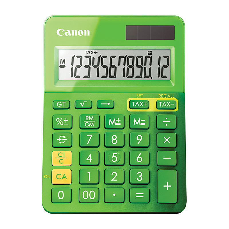 Canon LS -123MGR Compact Desktop Calculator - Green