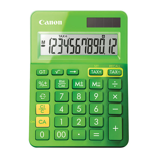 Canon LS -123MGR Compact Desktop Calculator - Green