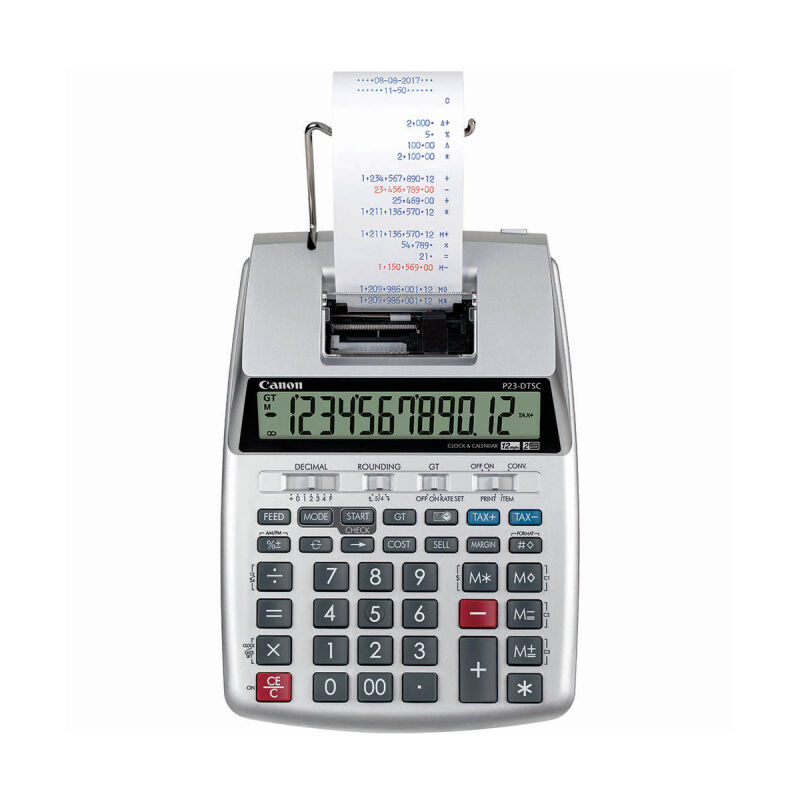 Canon P23 -DTSCII Printing Calculator - 12 Digit