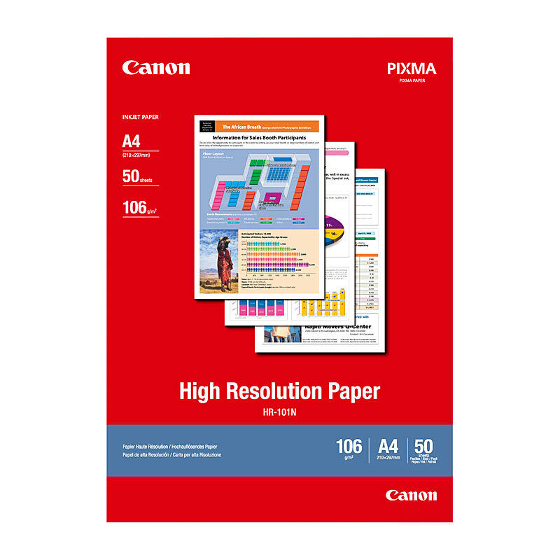 Canon A4 High Resolution Paper HR-101 - 100 Sheets