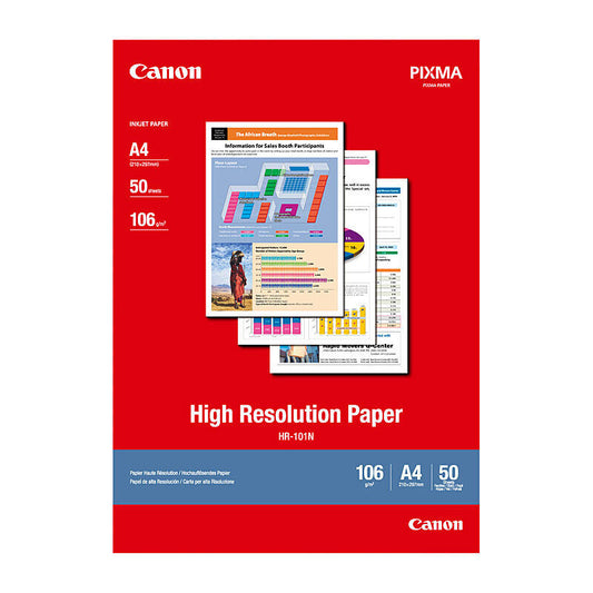 Canon A4 High Resolution Paper HR-101 - 100 Sheets