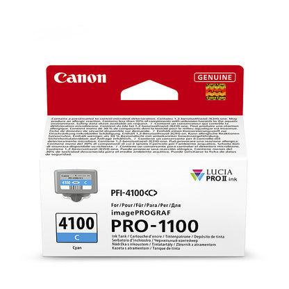 Canon PFI4100 Cyan Ink Cartridge