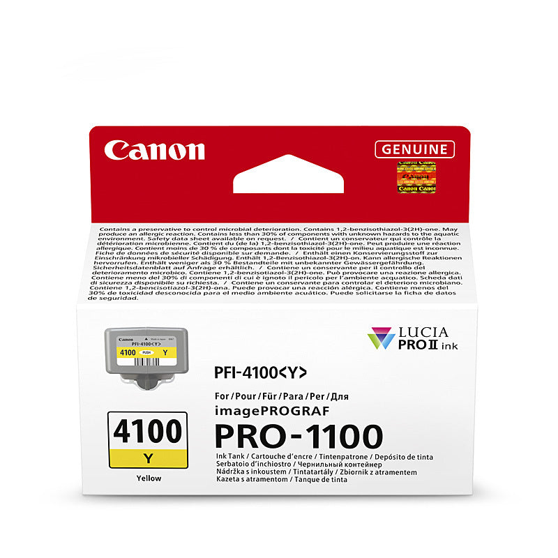 Canon PFI4100 Yellow Ink Cartridge