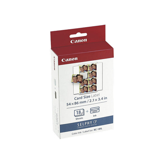 Canon KC -18IL Ink & Label Pack