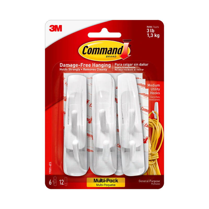 Command Medium Hooks Value Pack - 6 Hooks