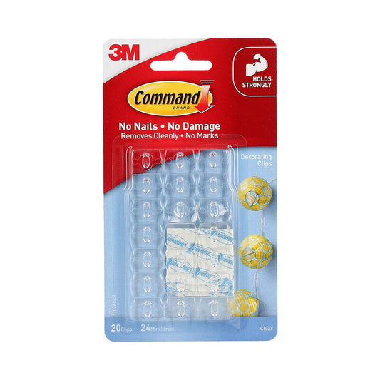 Command Clips 17026CLR Bag of 6
