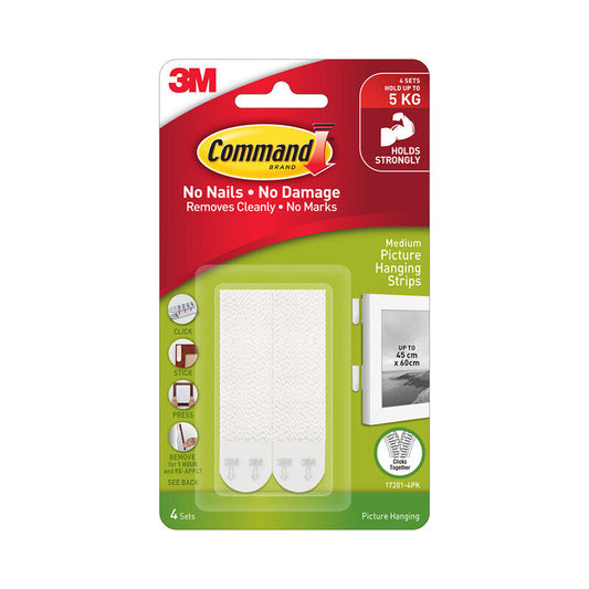 Command MD Strip 17201ANZ - 4 piece Medium Box of 6