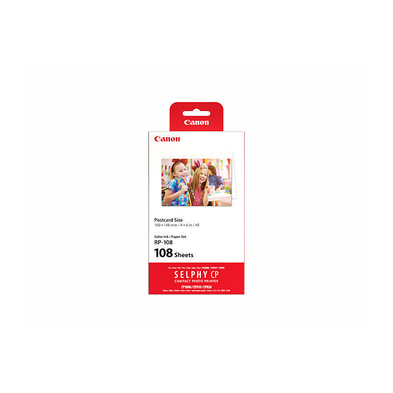 Canon RP108 Postcard size paper (148x100mm) - Pack of 108 sheets