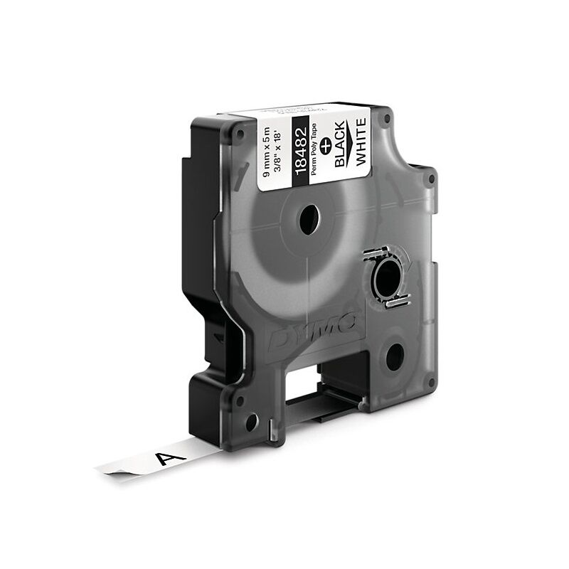 Dymo Rhino Permanent Label 9 mm Black/White