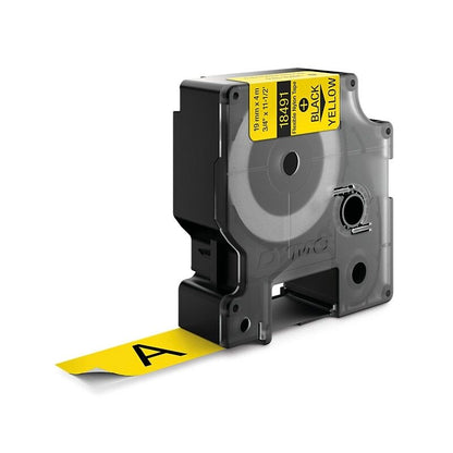 Dymo Rhino Nylon Tape 19 mm Black/Yellow