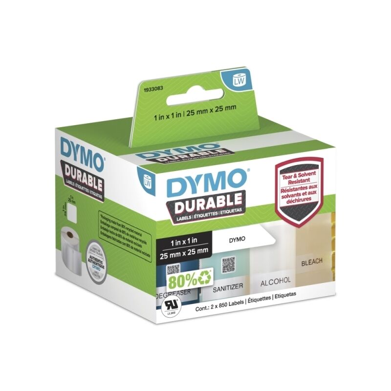 Dymo LabelWriter Durable MP Labels 25 mm x 25 mm