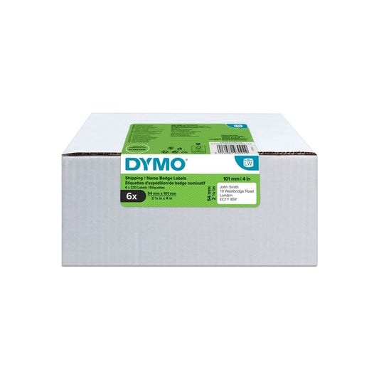 Dymo LabelWriter Shipping Labels 54 mm x 101 mm - Pack of 6