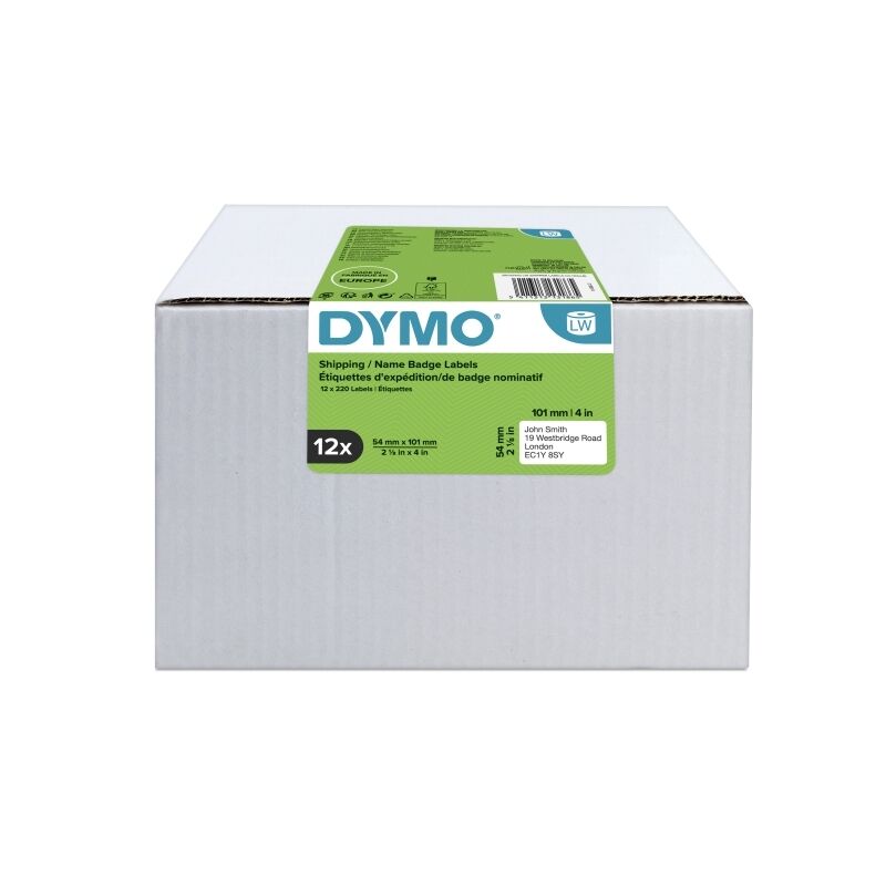 Dymo LabelWriter Shipping Labels Bulk Pack 12 Rolls