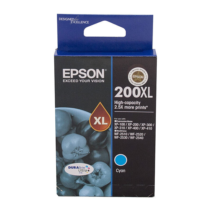Epson 200XL High Capacity Cyan Ink Cartridge
