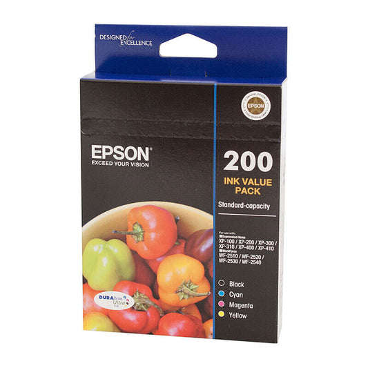 Epson 200 Value Pack - 4 Ink Cartridges