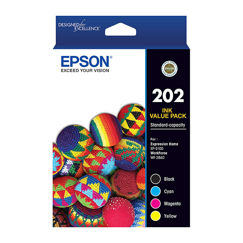 Epson 202 Value Pack - 4 Ink Cartridges