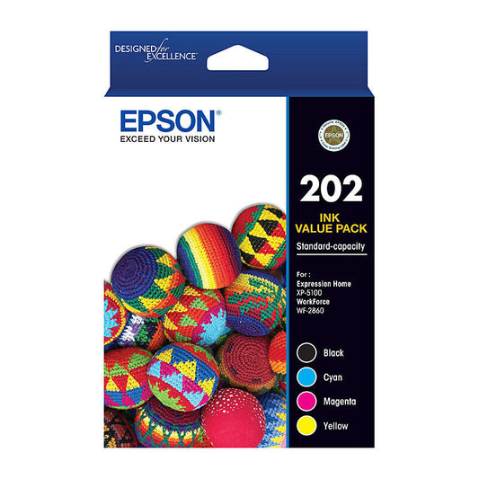 Epson 202 Value Pack - 4 Ink Cartridges