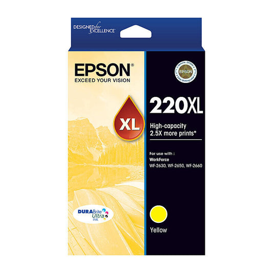Epson 220XL High Capacity Yellow Ink Cartridge