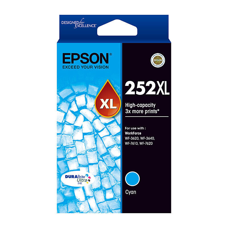 Epson 252XL High Capacity Cyan Ink Cartridge