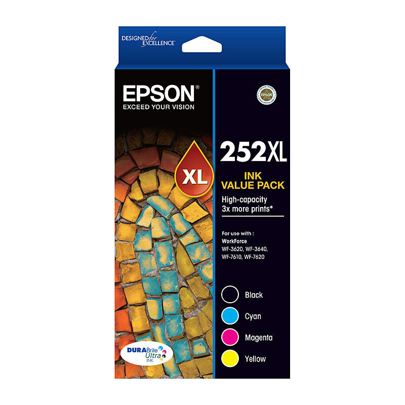 Epson 252XL Value Pack (4 Ink Cartridges)