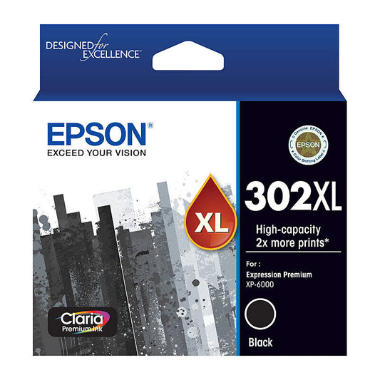 Epson 302XL High Capacity Black Ink Cartridge