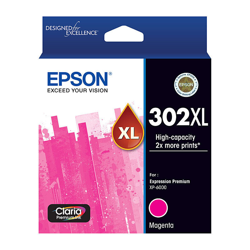 Epson 302XL High Capacity Magenta Ink Cartridge