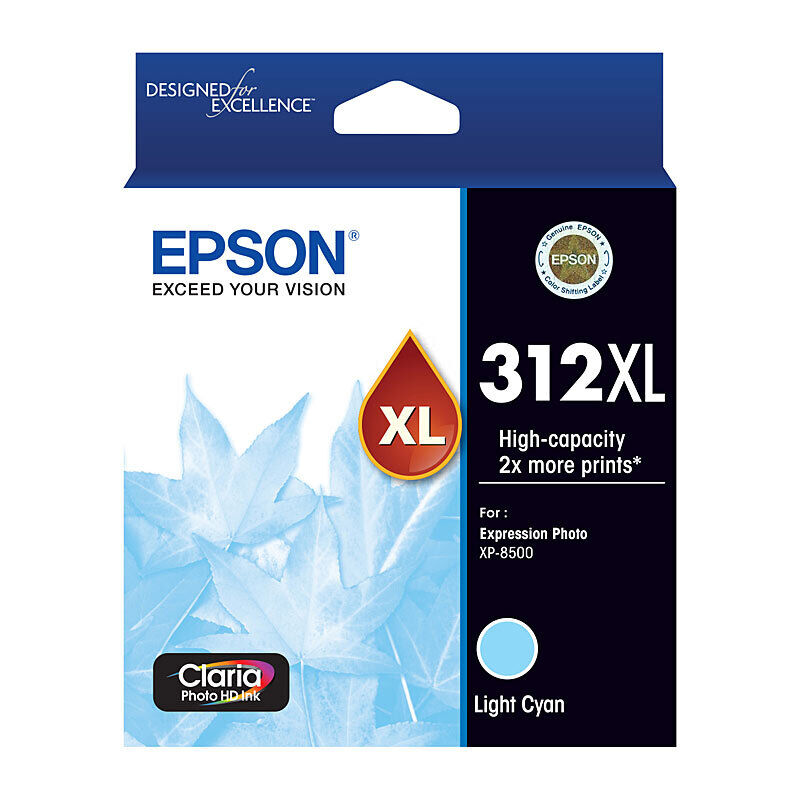 Epson 312XL High Capacity Light Cyan Ink Cartridge