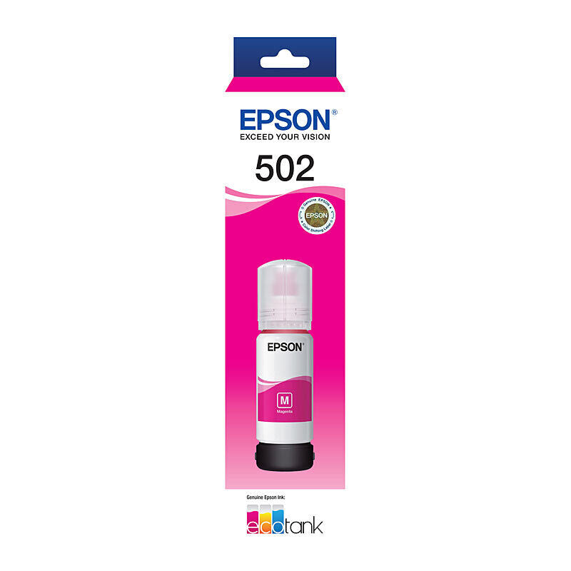Epson 502 Magenta Ink Bottle (70mL EcoTank Refill)