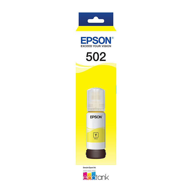 Epson 502 Yellow Ink Bottle (70ml EcoTank Refill)