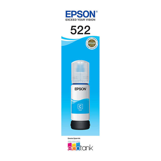 Epson T522 Cyan EcoTank Ink Bottle