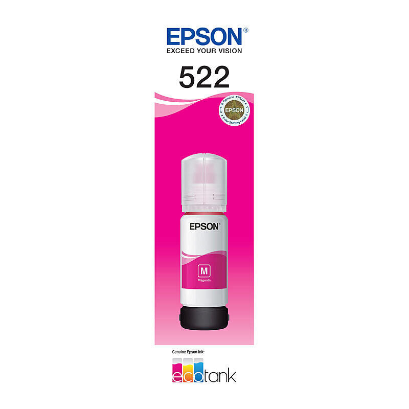 Epson T522 Magenta EcoTank Ink Bottle