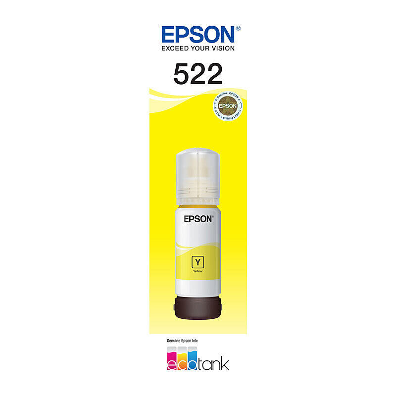 Epson T522 Yellow EcoTank Ink Bottle