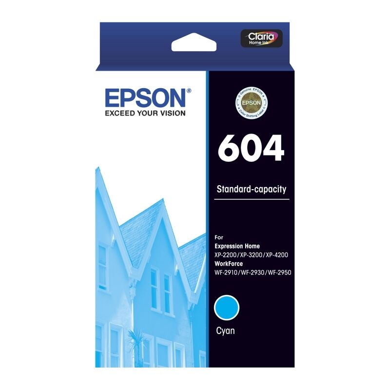 Epson 604 Standard Capacity Cyan Ink Cartridge