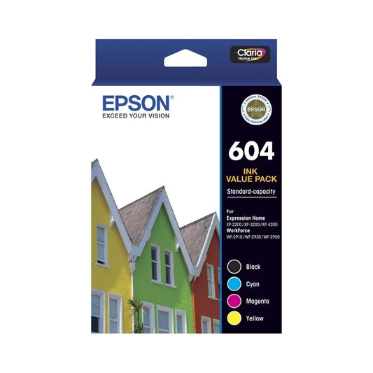 Epson 604 4 Ink Value Pack - CMYK Colour Pack