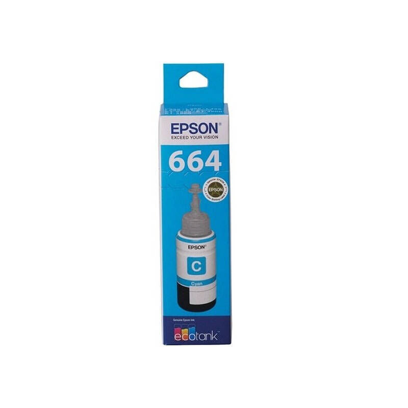 Epson T664 Cyan EcoTank Ink Bottle