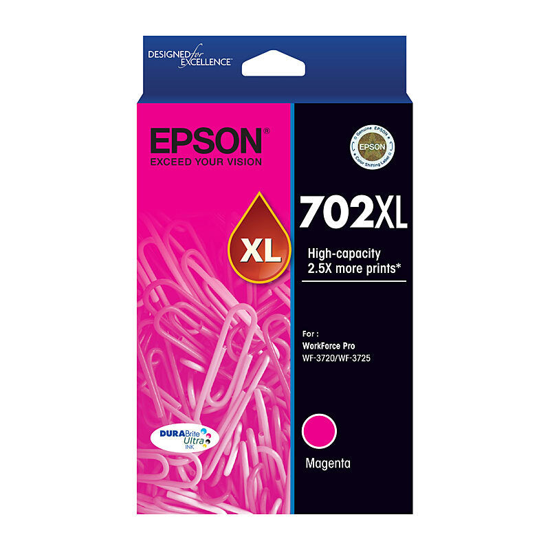Epson 702XL High Capacity Magenta Ink Cartridge