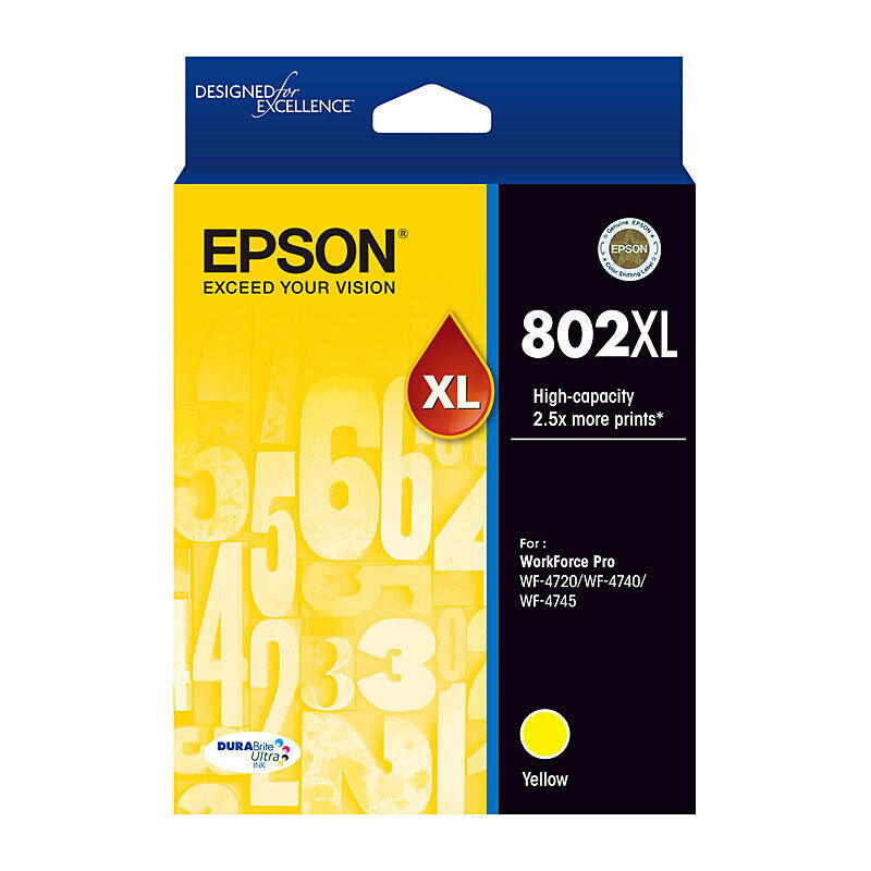 Epson 802XL High Capacity Yellow Ink Cartridge
