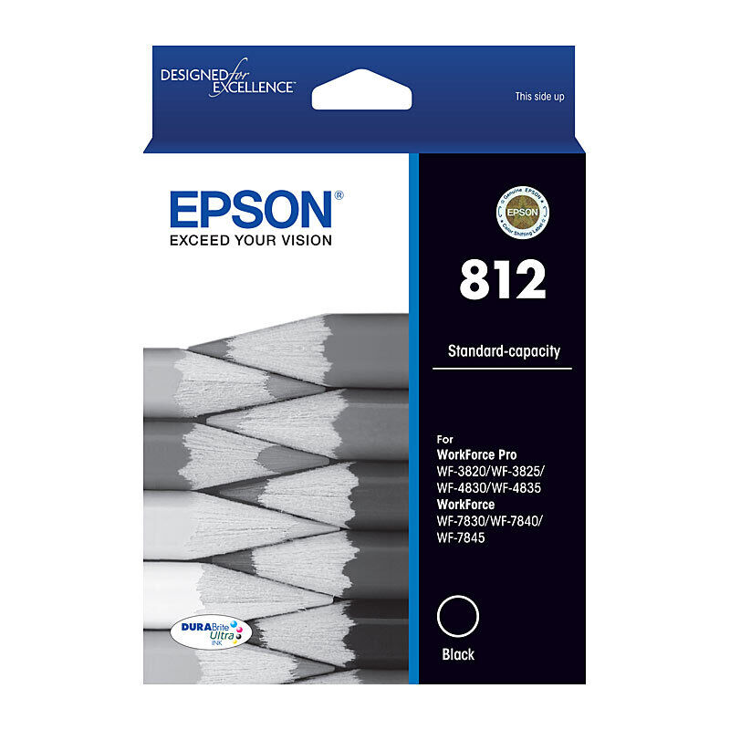 Epson 812 Standard Capacity Black Ink Cartridge