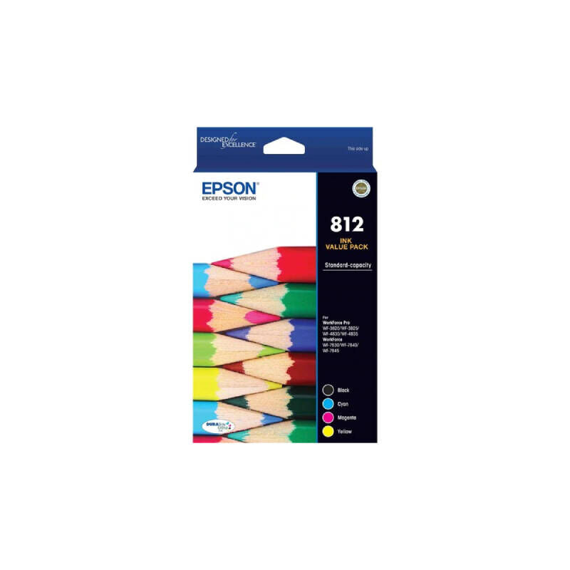 Epson 812 4 Ink Value Pack - CMYK Colour Pack