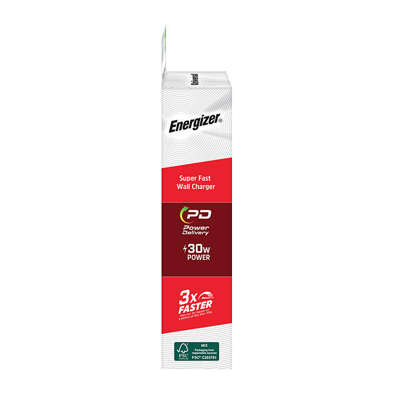 Energizer GaN Wall Charger 30W (Model: A30AU)