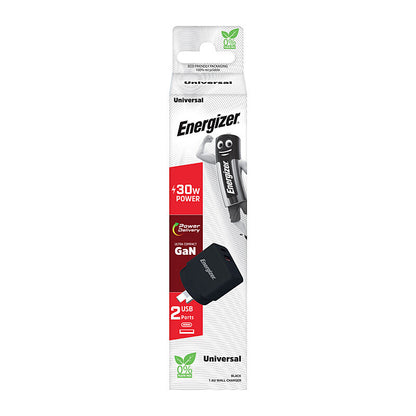 Energizer GaN Wall Charger 30W (Model: A30AU)