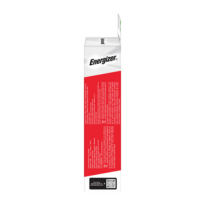 Energizer GaN Wall Charger 30W (Model: A30AU)