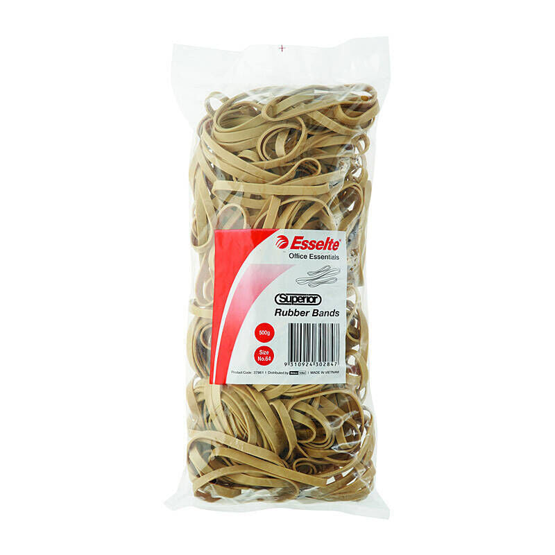 Esselte Superior Rubber Bands Size 64 - 500g Pack