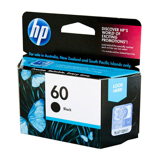 HP #60 Black Ink Cartridge CC640WA