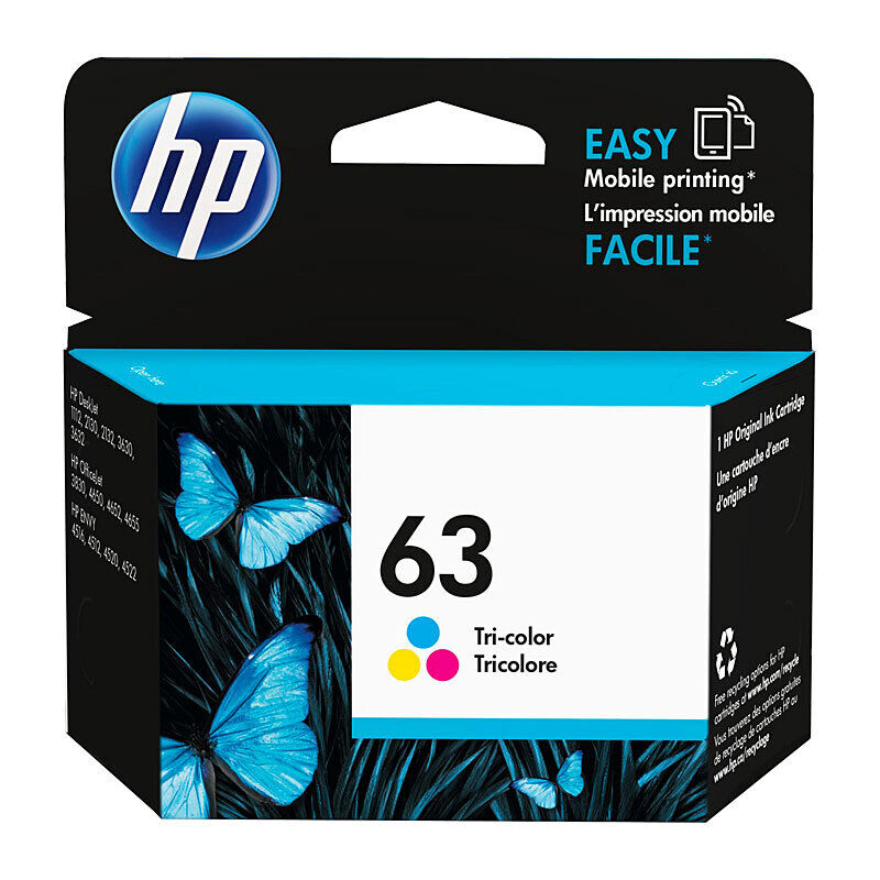 HP (Hewlett Packard) #63 Tri Colour Ink Cartridge F6U61AA