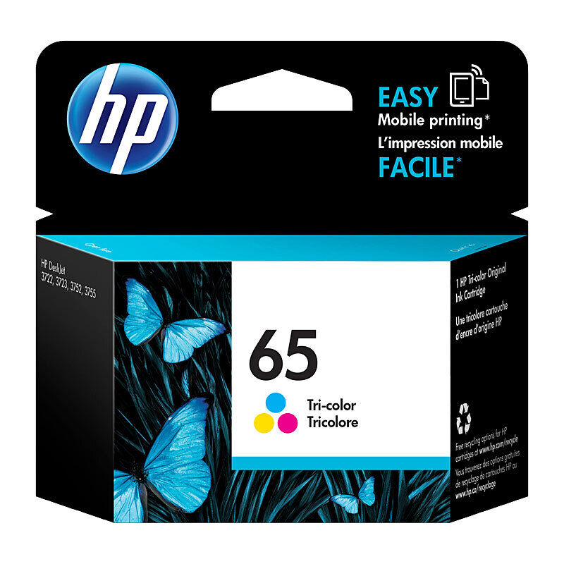 HP (Hewlett Packard) #65 Tri Colour Ink Cartridge N9K01AA