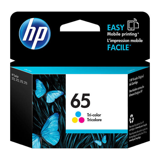 HP (Hewlett Packard) #65 Tri Colour Ink Cartridge N9K01AA